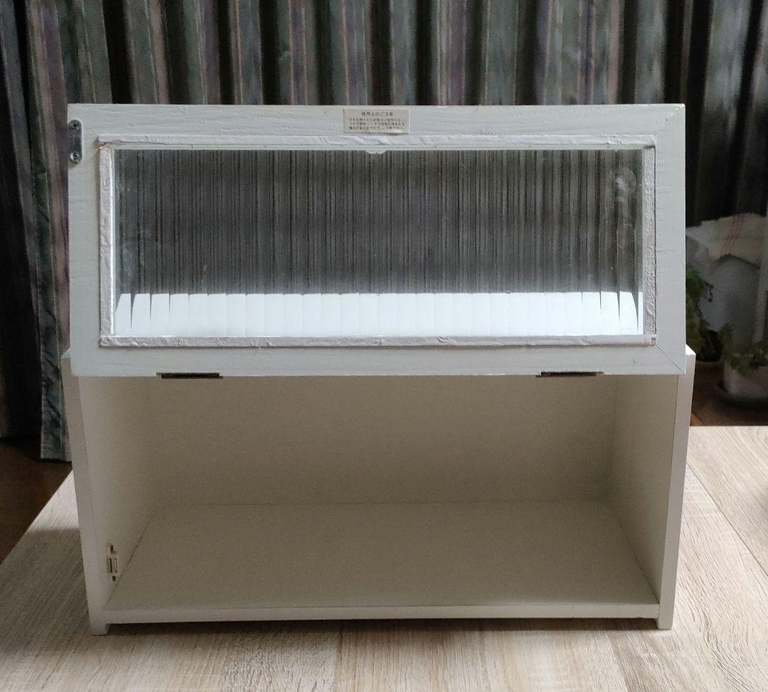 【新品】ブラン アップドアキャビネット/パタパタ扉/アンティーク風