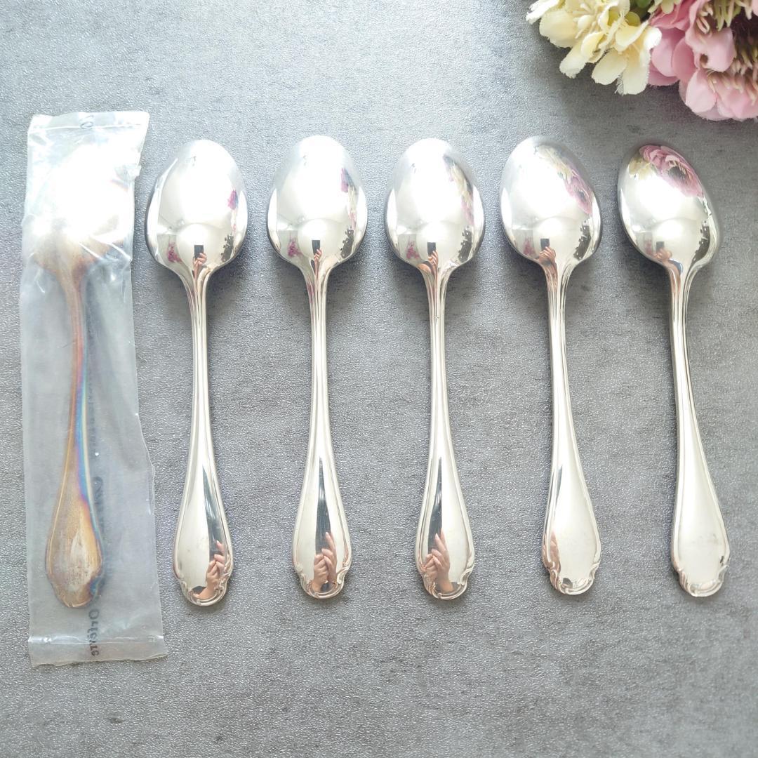 美品 クリストフル ポンパドール コーヒースプーン 未開封含む 6点