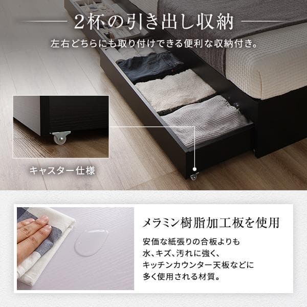 ベッド  ホワイト ダブル ボンネルコイルマットレス付きds-2333076
