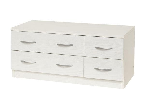 送料無料ローチェスト幅89.5 ホワイトオーク系 衣類収納 新品（1174）