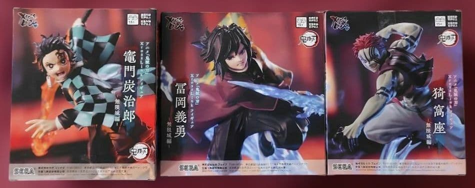 鬼滅の刃、XrossLink、竈門炭治郎、冨岡義勇、猗窩座、フィギュア、無限城編
