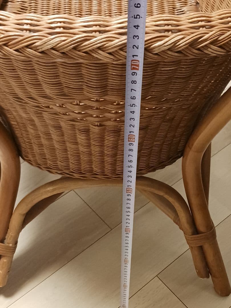 藤 藤椅子 アーチ型ラタンチェア アームチェア