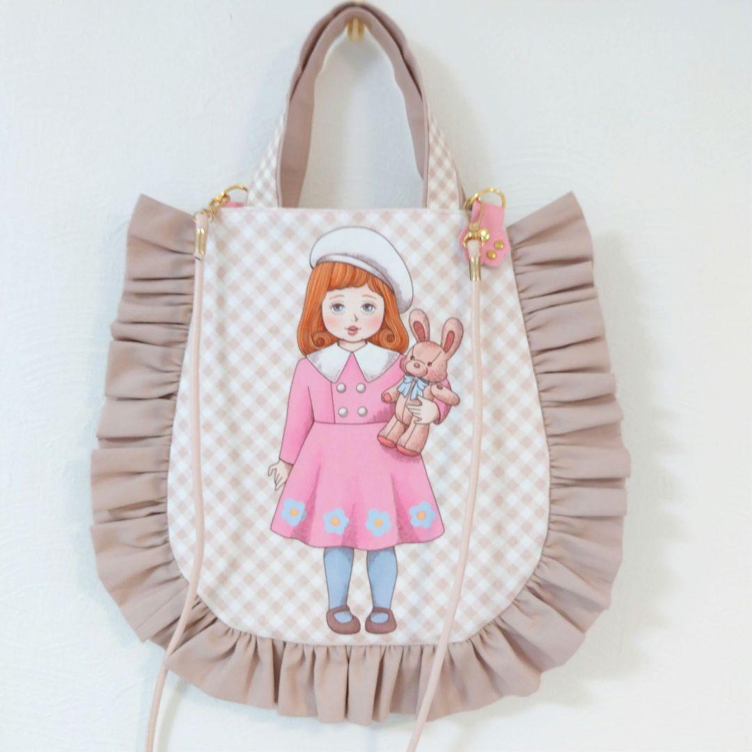 ビッグコラコラ卵型フリルバッグ☆ジョリーフルール