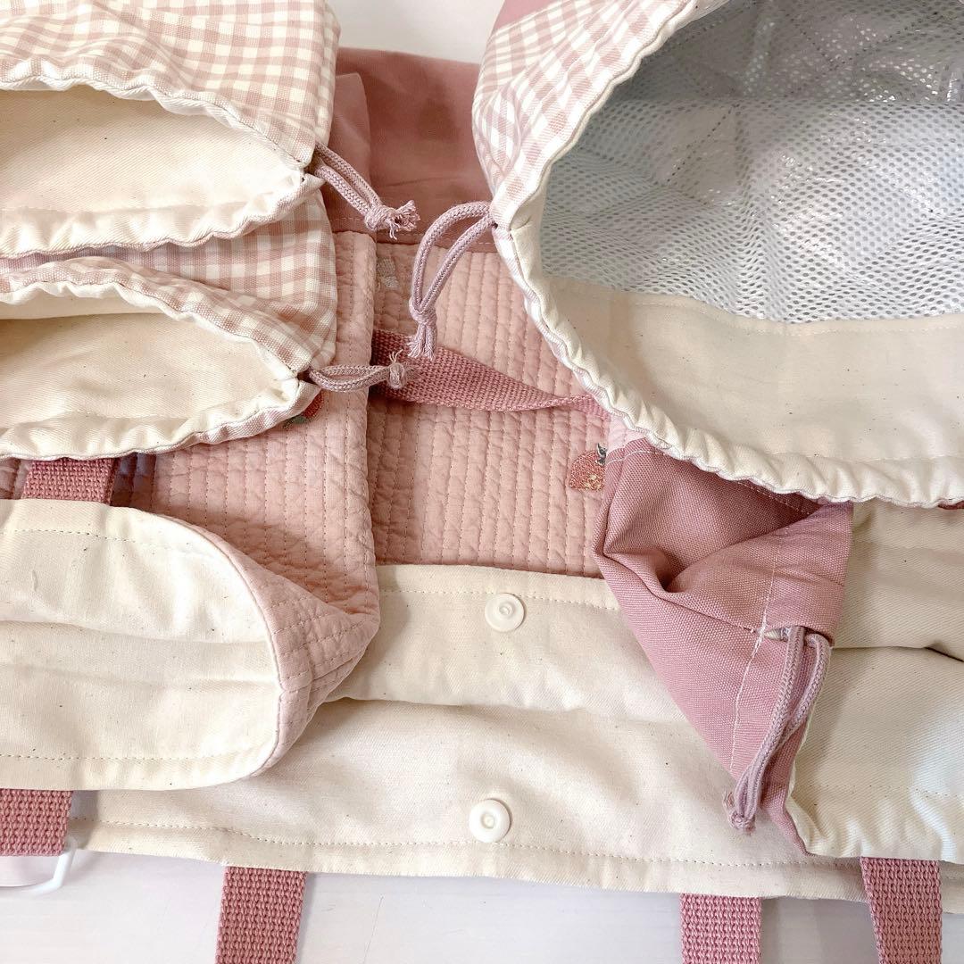 レッスンバッグ 上履き入れ　体操服袋　コップ袋✖️2 お弁当袋