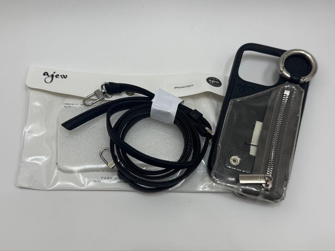 ajew iPhone15Pro black 【PVC】 エジュー iPhone