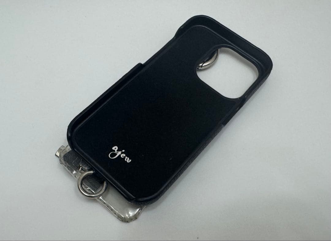 ajew iPhone15Pro black 【PVC】 エジュー iPhone