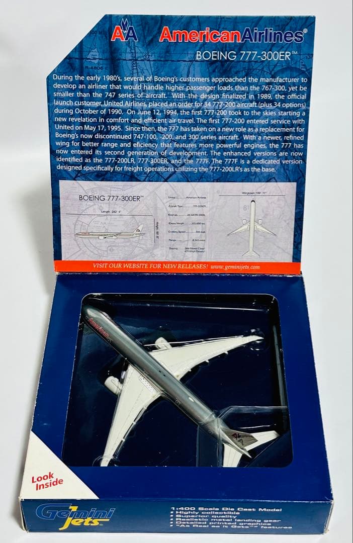 航空機・ヘリコプター Gemini 1/400 777-300ER American Airlines