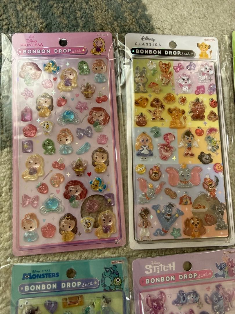 ディズニー ボンボンドロップシール 8シートセット