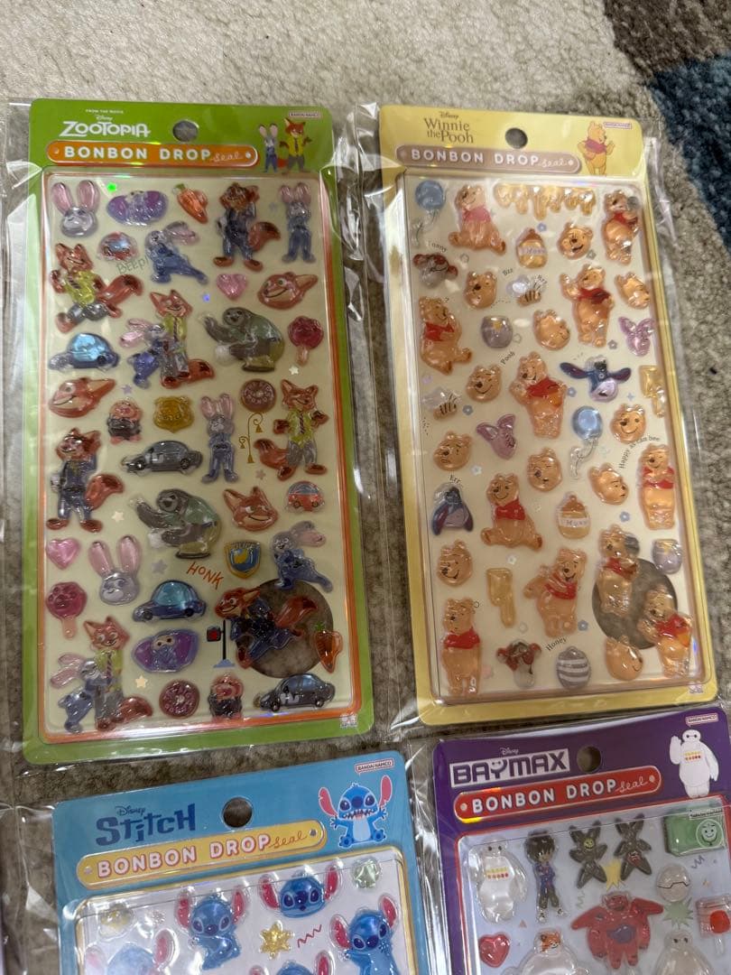 ディズニー ボンボンドロップシール 8シートセット