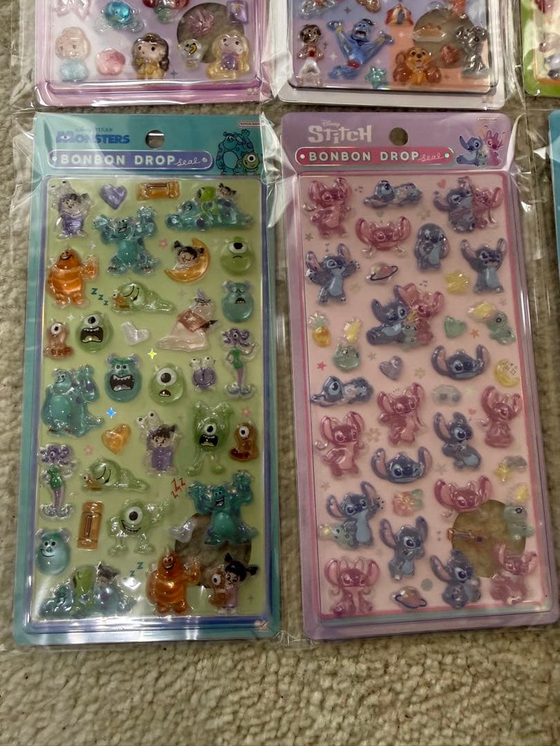 ディズニー ボンボンドロップシール 8シートセット