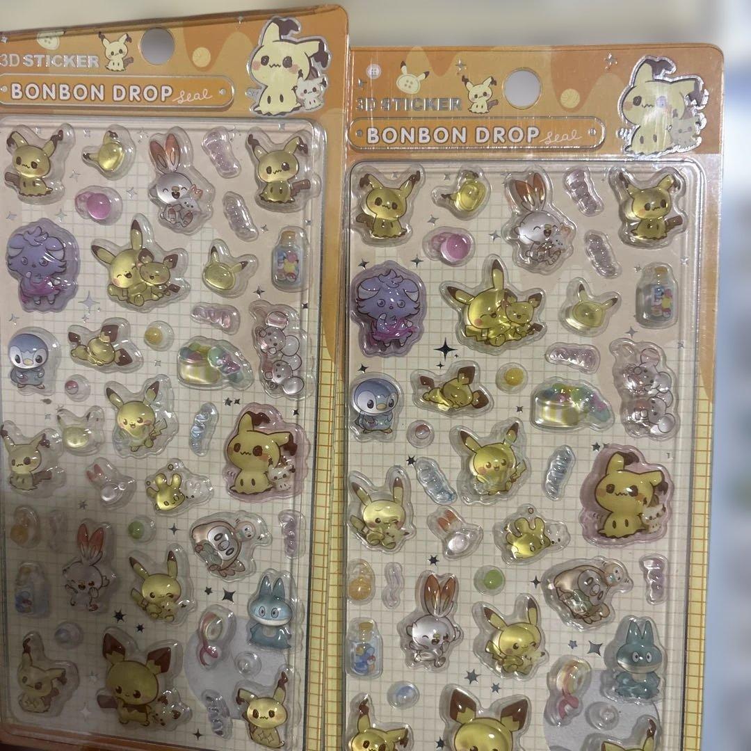 ポケモン BONBON DROP 3Dステッカーセット 8シート　バラ売り可能