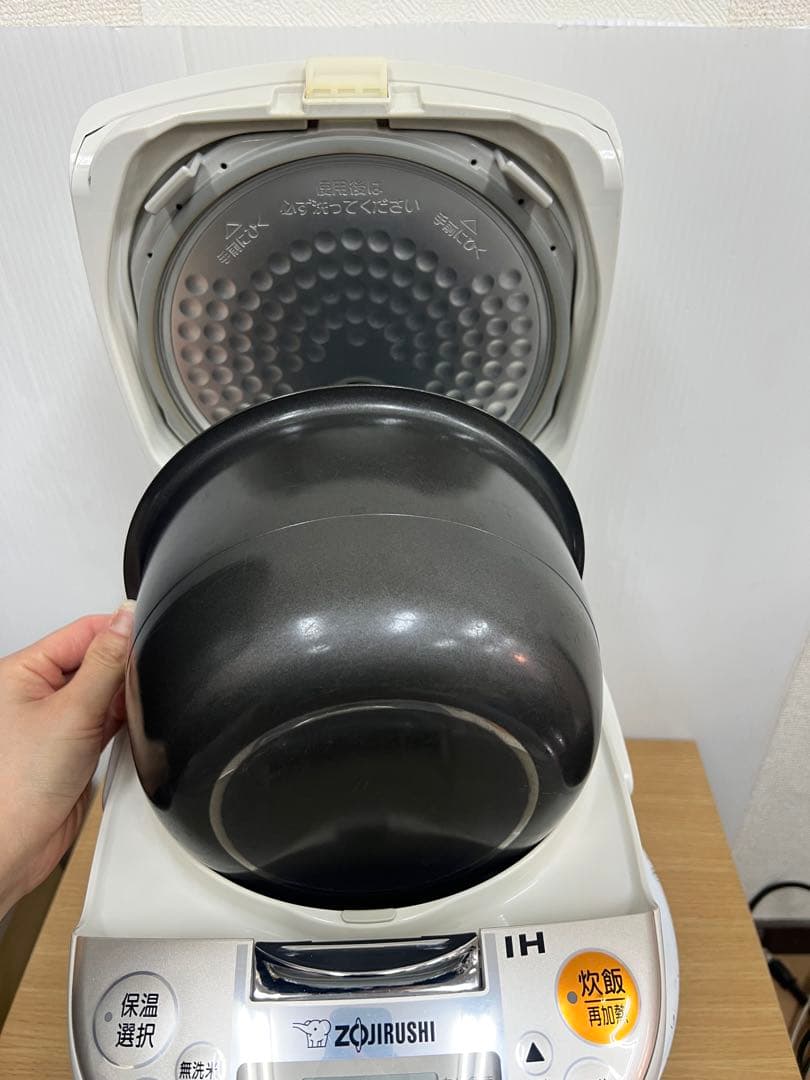 象印 IH炊飯器 NP-XA10 5.5合 1.0L 圧力IH ホワイト 動作品