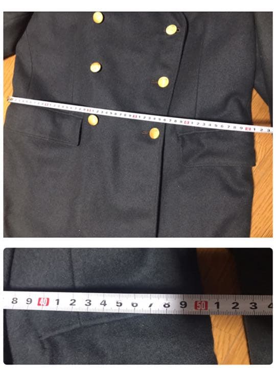 軍服　　ロングコート　紺色　ネイビー