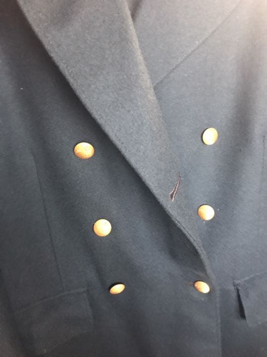 軍服　　ロングコート　紺色　ネイビー