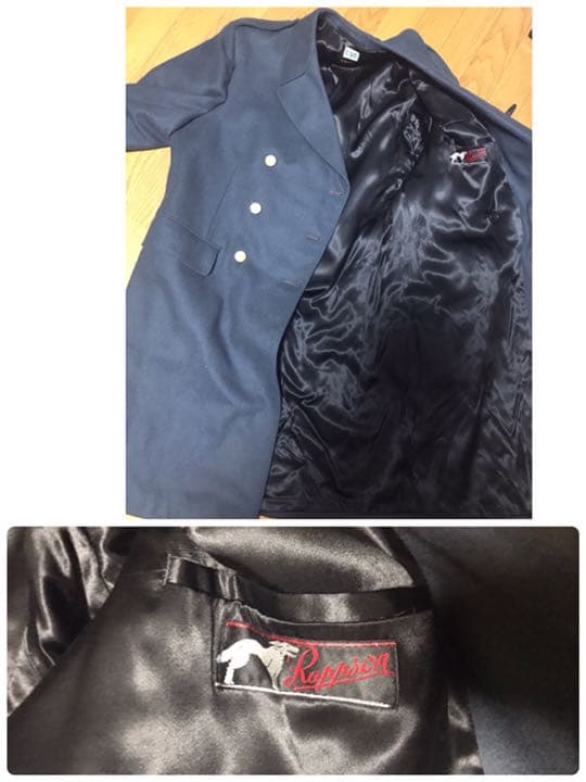 軍服　　ロングコート　紺色　ネイビー