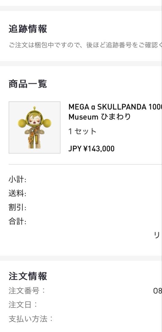MEGA α SKULLPANDA 1000% Van Gogh Museum