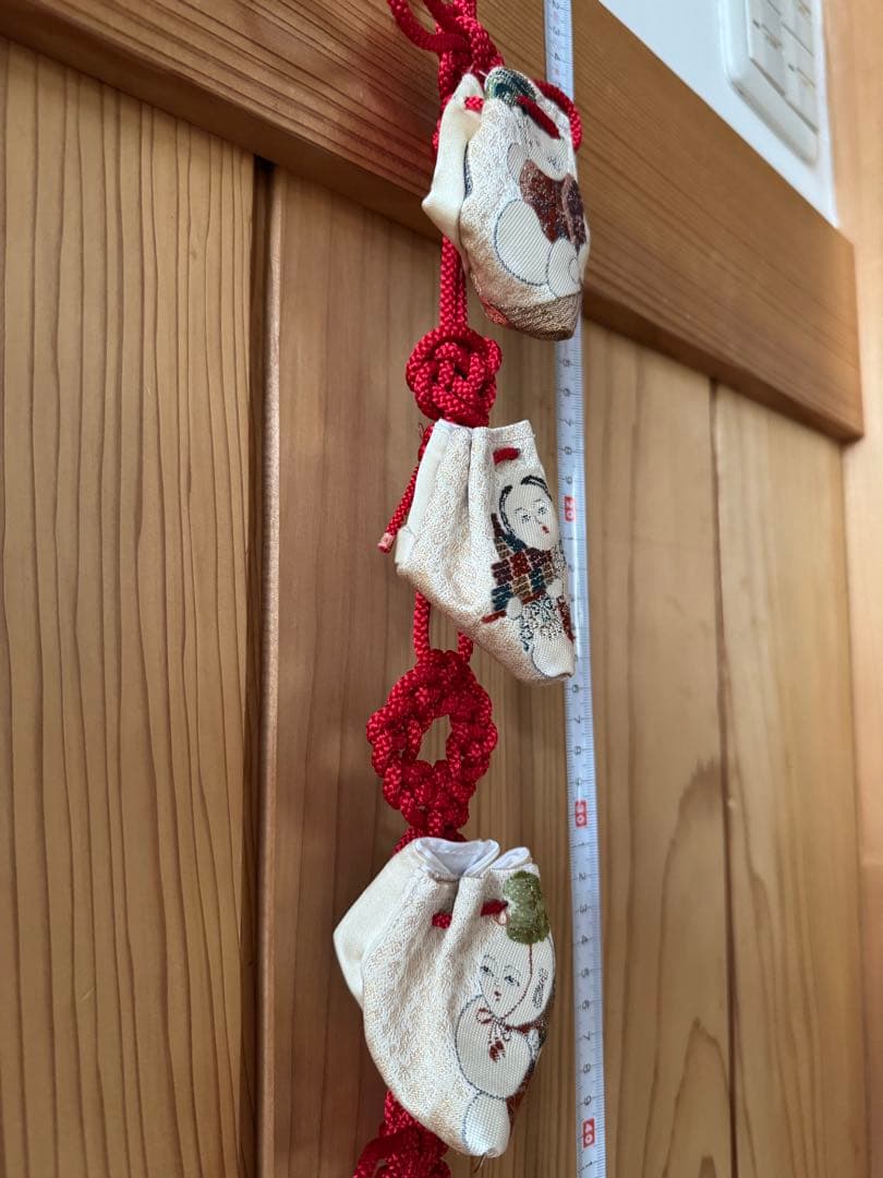 詞梨勒　吊るし飾り　童子柄