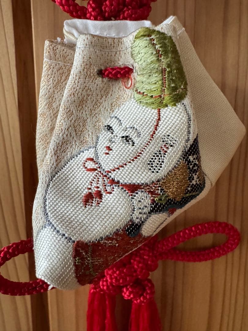 詞梨勒　吊るし飾り　童子柄