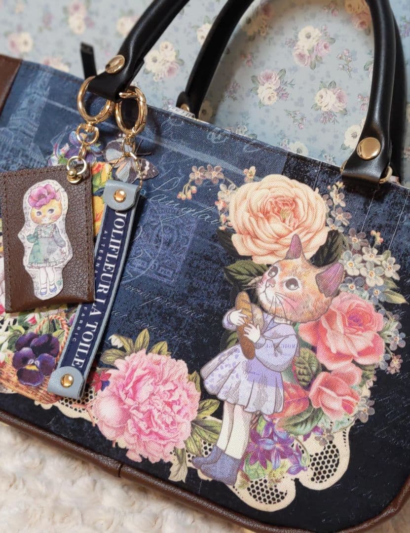 ま*ー様 ジョリーフルール　コラコラ　トートバッグ&バッグチャームセット