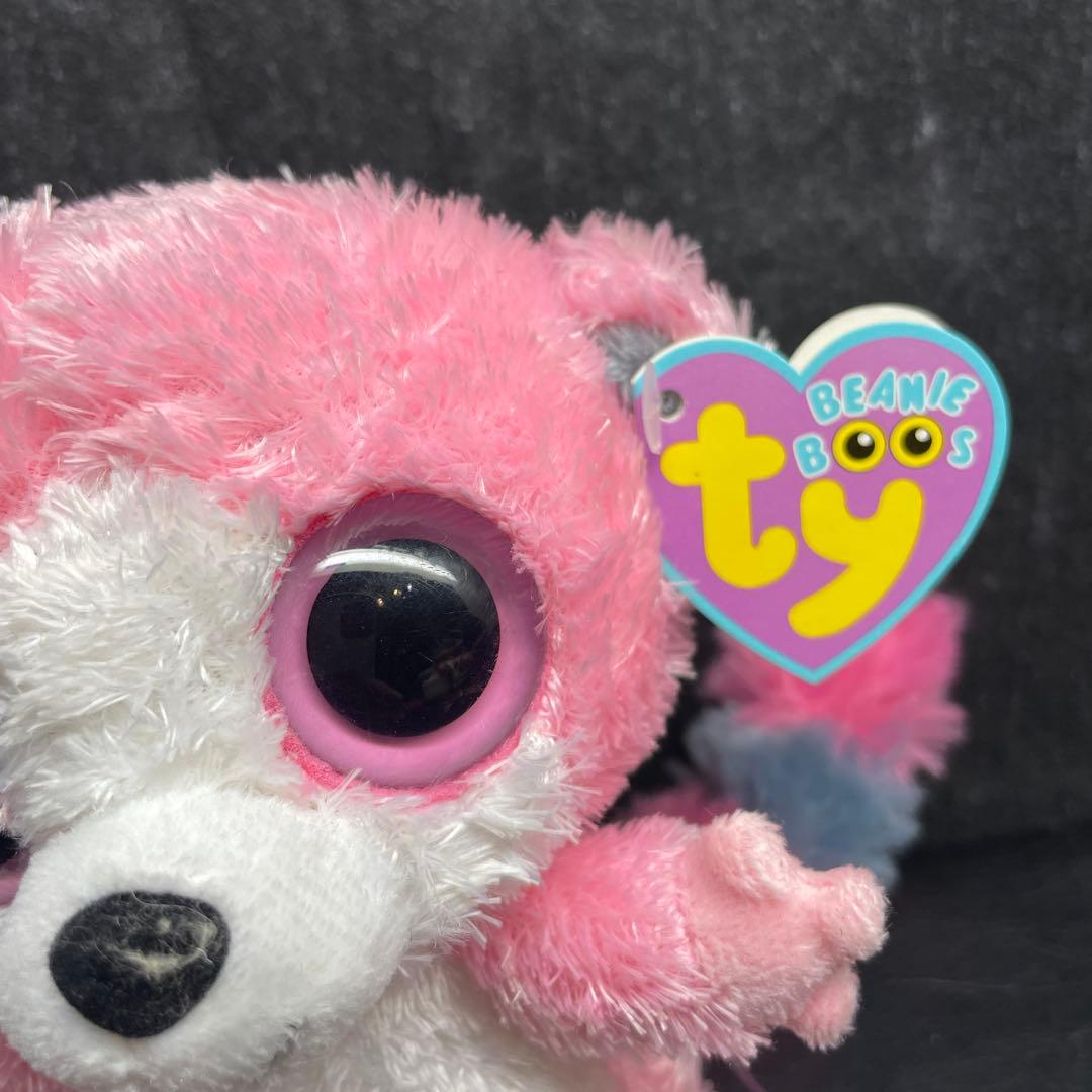 2009年製 Ty Beanie Boos「バブルガム」ピンクのブッシュベイビー