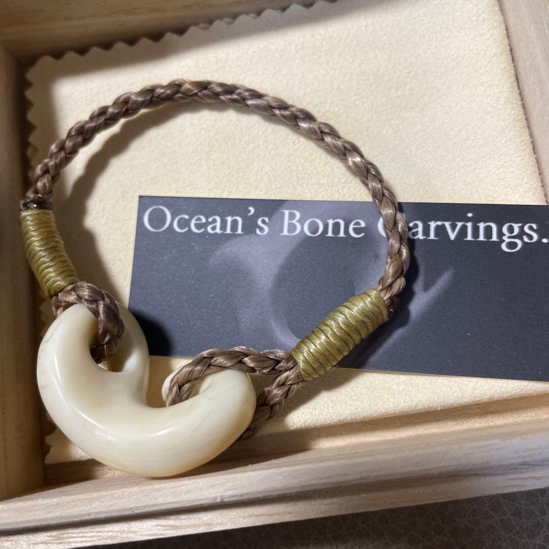 Ocean's Bone Carvings ブレスレット　イッカク牙　一角獣