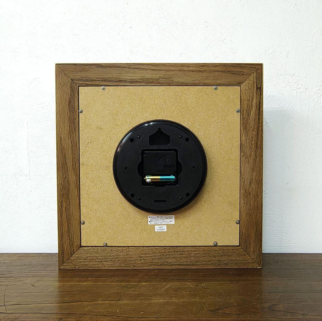 【Oak frame ／Wall clock】オーク材 掛時計 電波時計