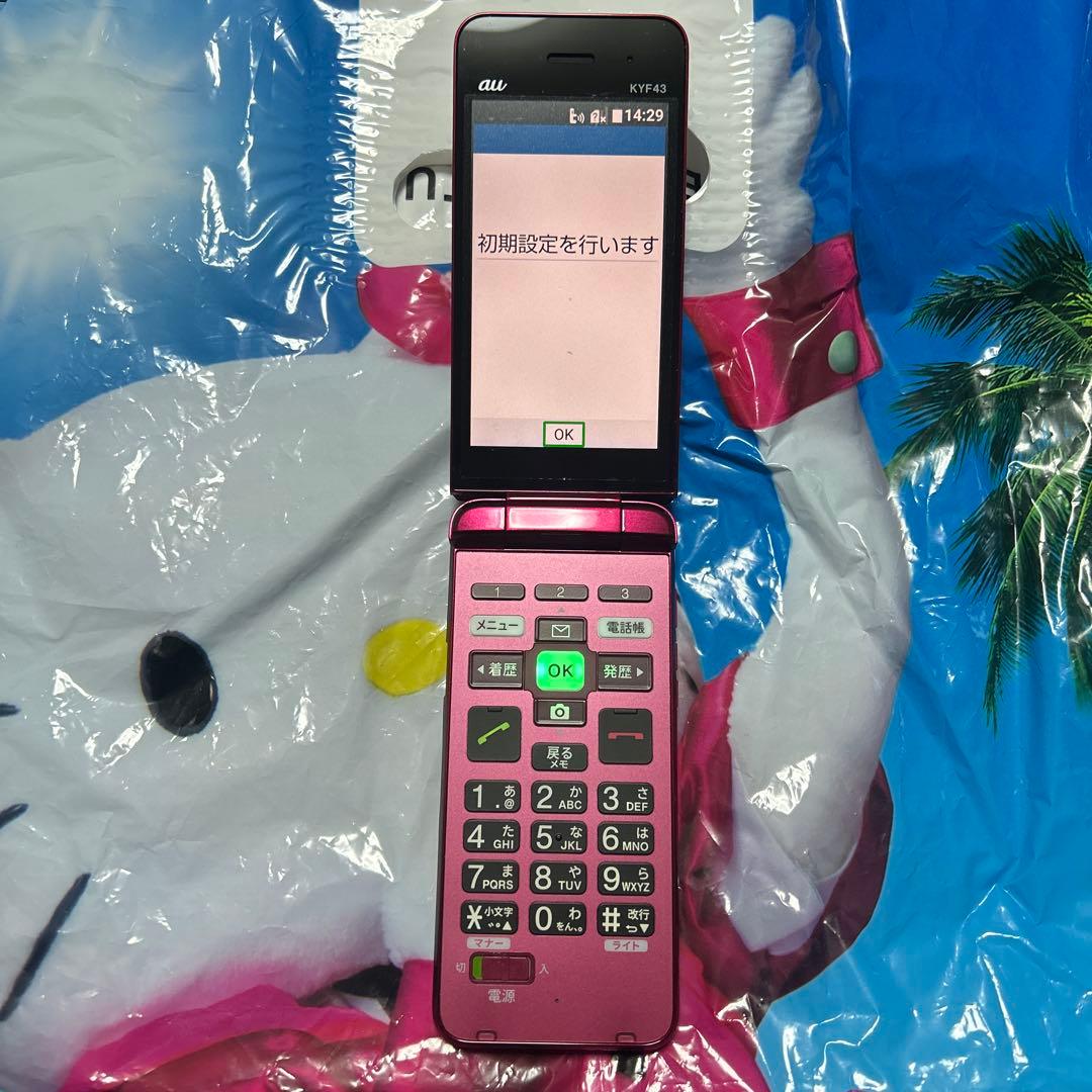 かんたんケータイ ライト SIM解除済み KYF43 携帯電話
