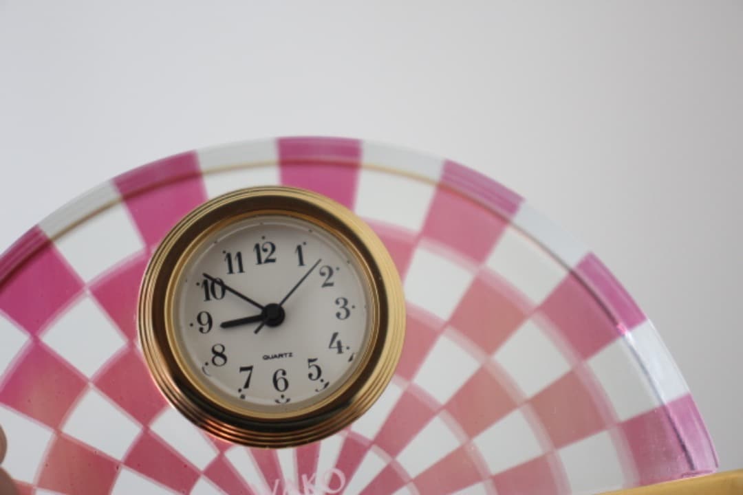 WAKO　銀座和光　ガラス　置き時計　デスククロック