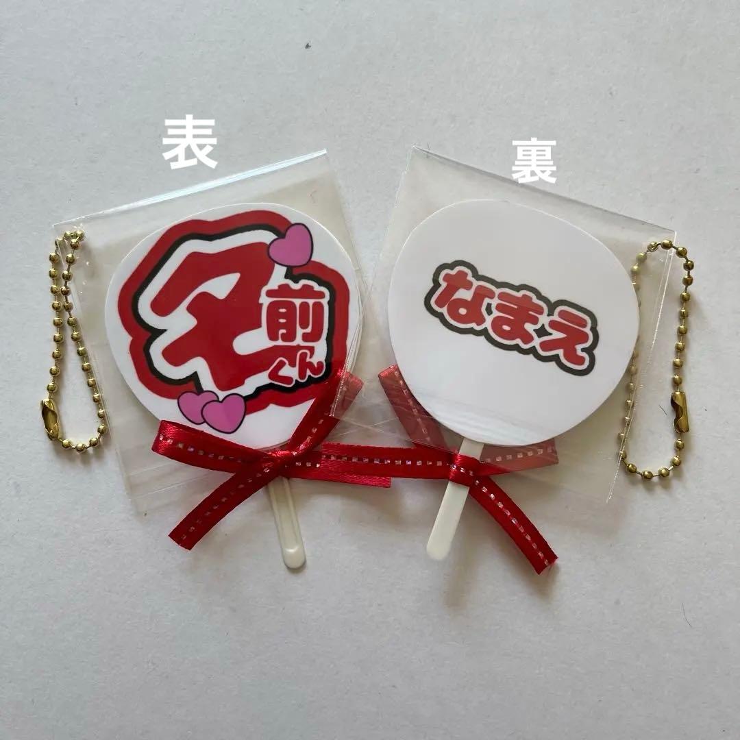 【セミオーダー】ミニうちわ 名前 必勝 ハンドメイド 推し活 部活 仲間でお揃い