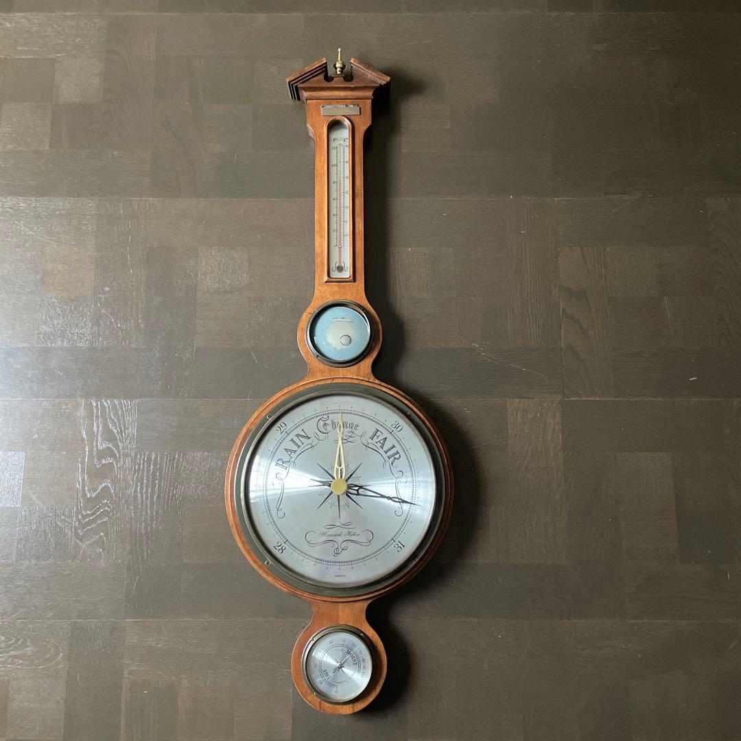ハワードミラー 社製　アンティーク 壁掛け型 気象計 置き物