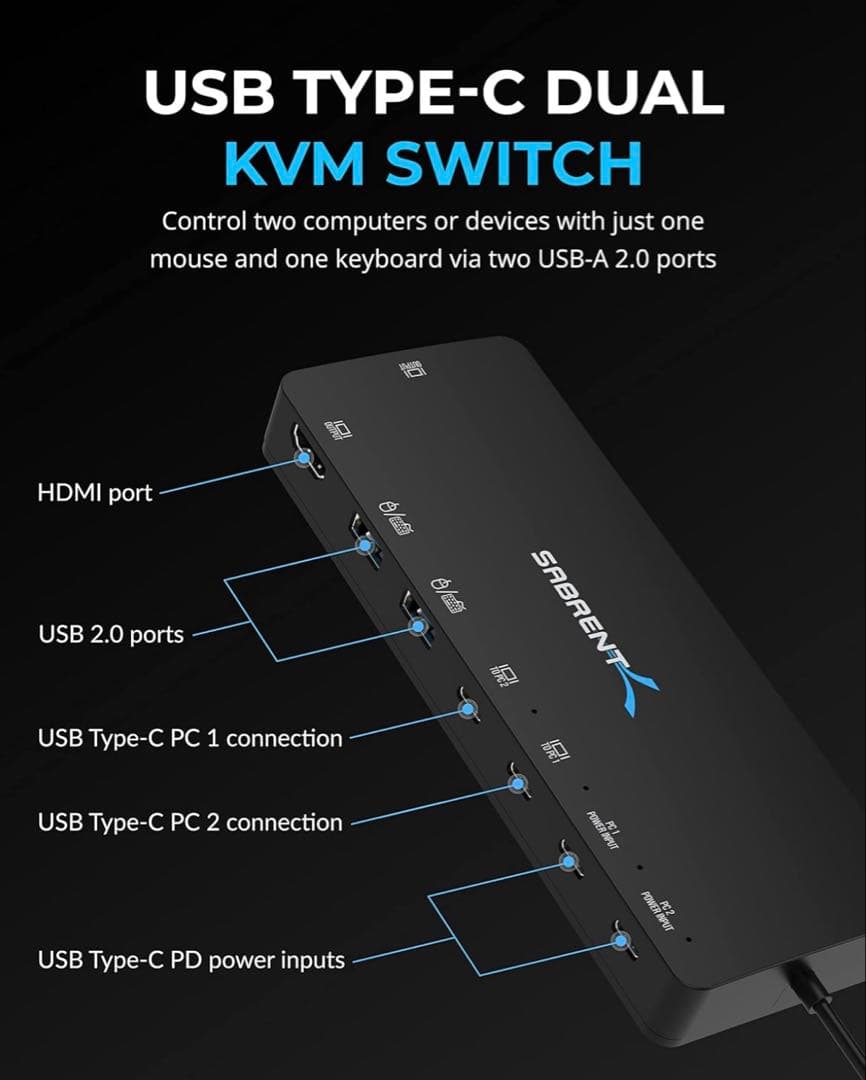 SABRENT KVMスイッチ