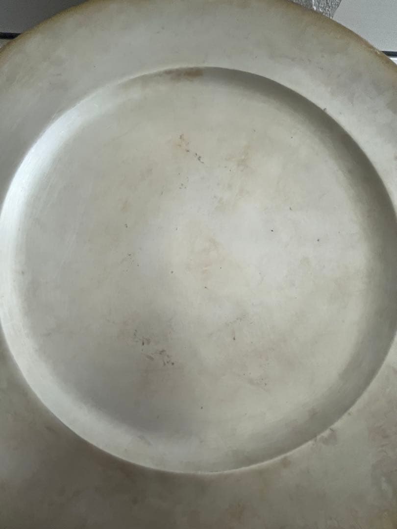 青木良太さんの銀彩リム大皿28.5cm