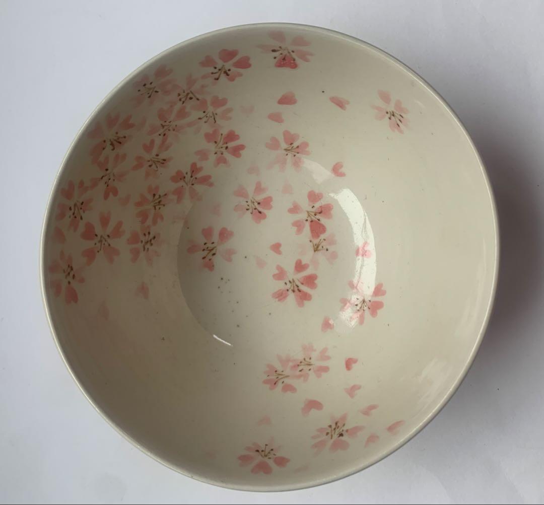 麻の葉.桜のお茶碗（赤）