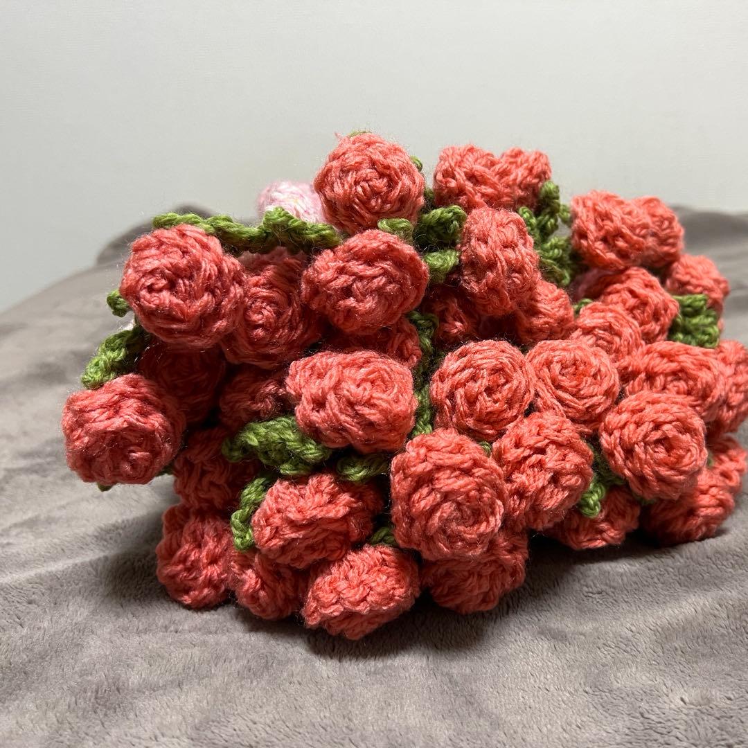 花束ブランケット　ブーケブランケット　ハンドメイド　バラ　直径約85cm