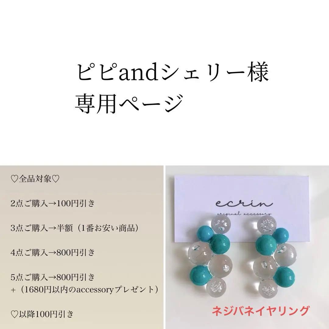 ピピandシェリー様♡専用ページ〔ネジバネイヤリング・ピアス 〕