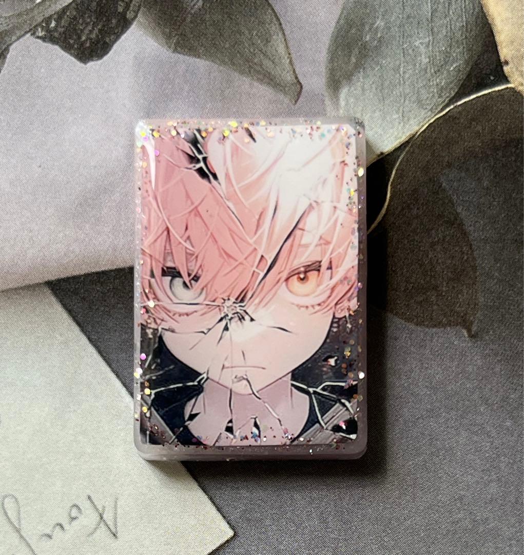 感謝価格(ㅅ´꒳` )ガラスのハート少年  レジンヘアゴム