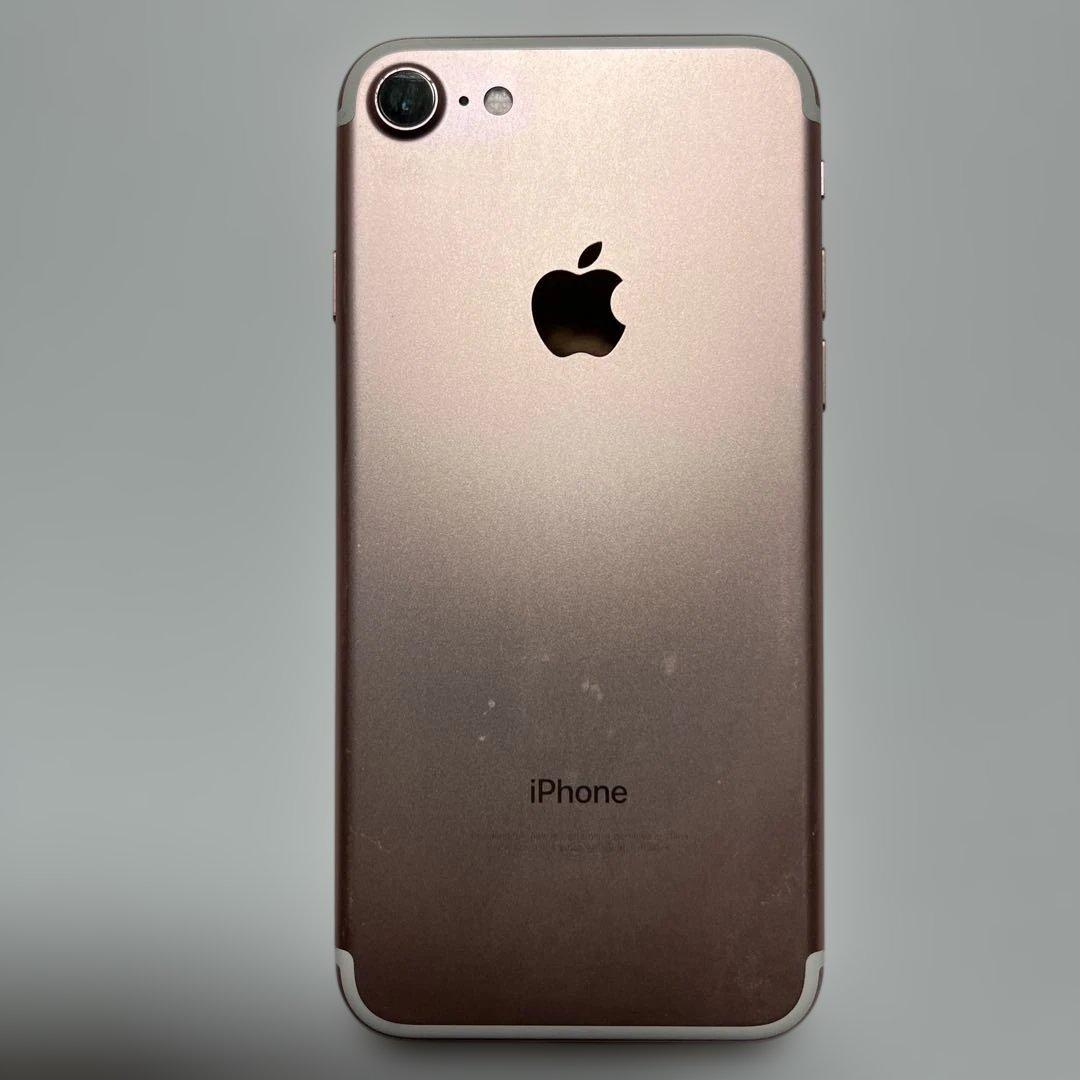 Apple iPhone 7 ローズゴールド 本体　バッテリー最大容量91%