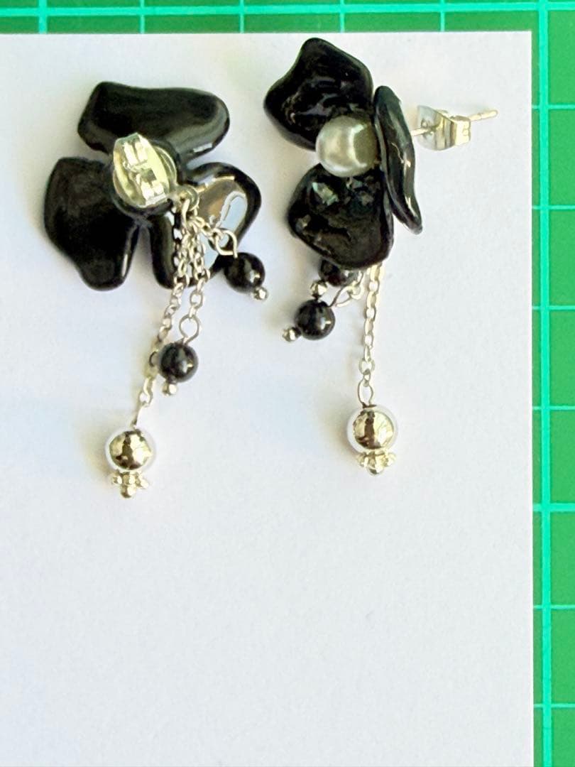 97：フラワーピアス　ハンドメイド