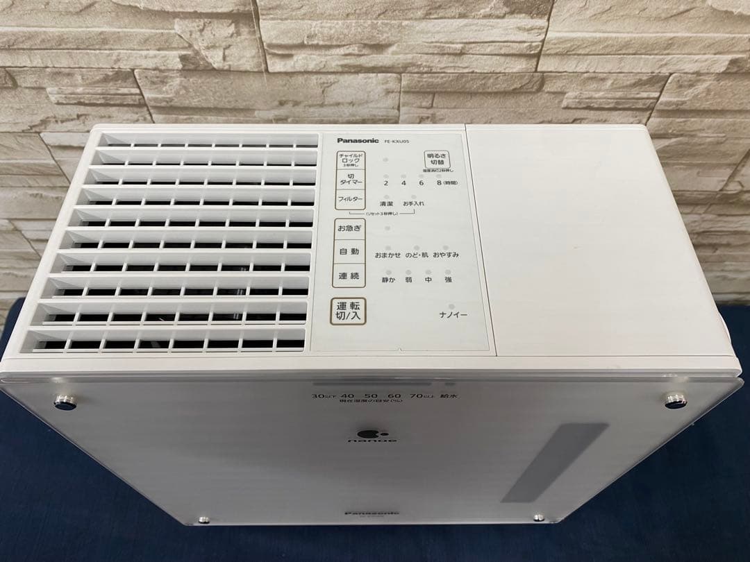 パナソニック　気化式加湿器　FE-KXU05　2021年製　ナノイー　加湿器