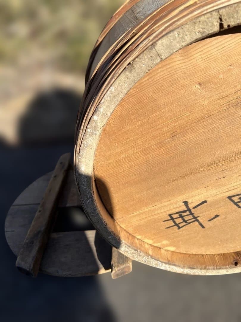 木製　漬物樽　蓋付き