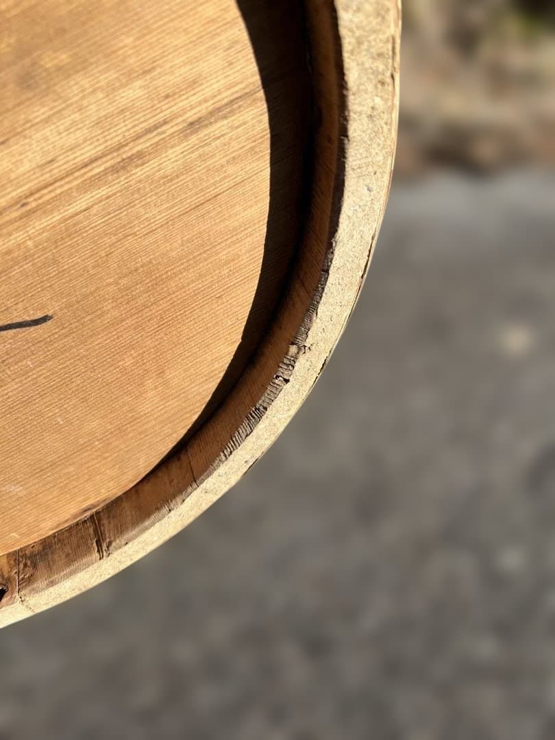 木製　漬物樽　蓋付き