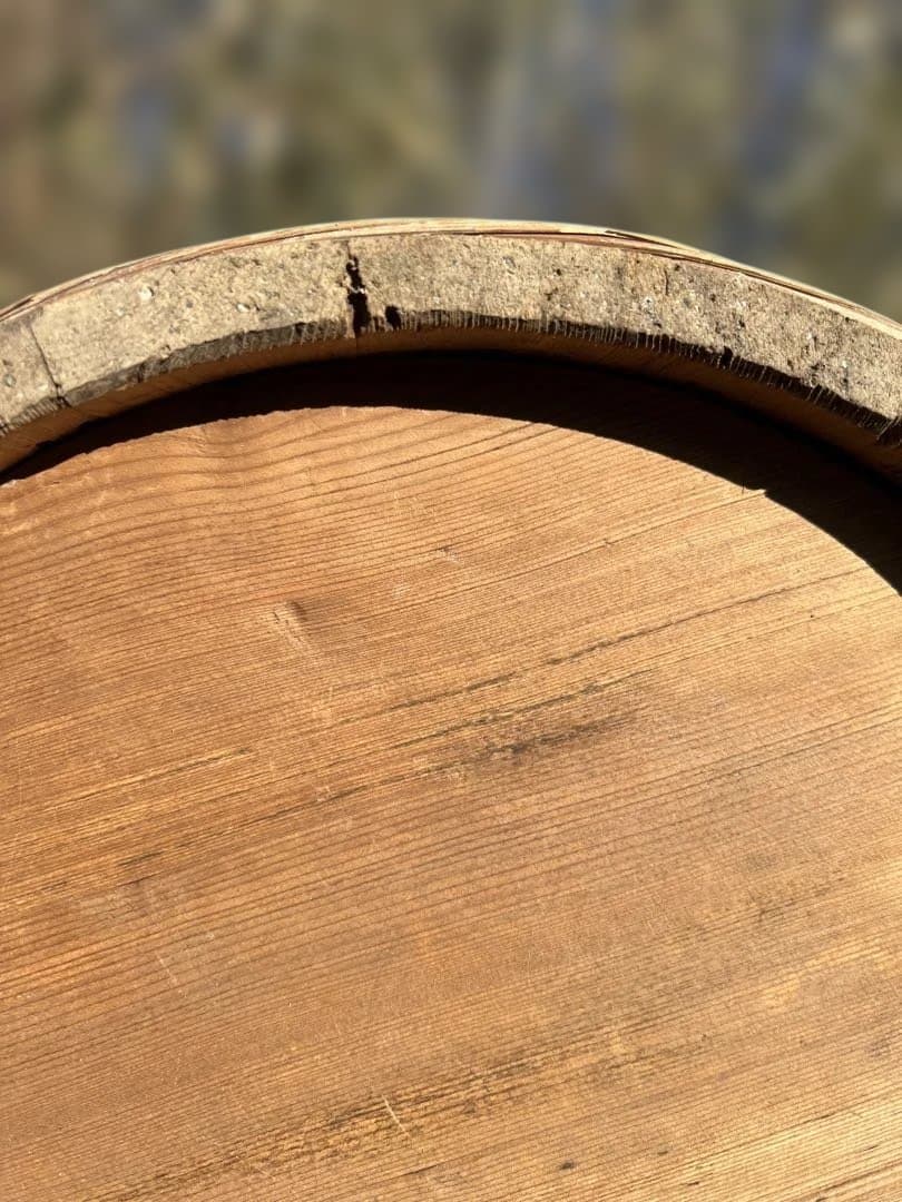 木製　漬物樽　蓋付き