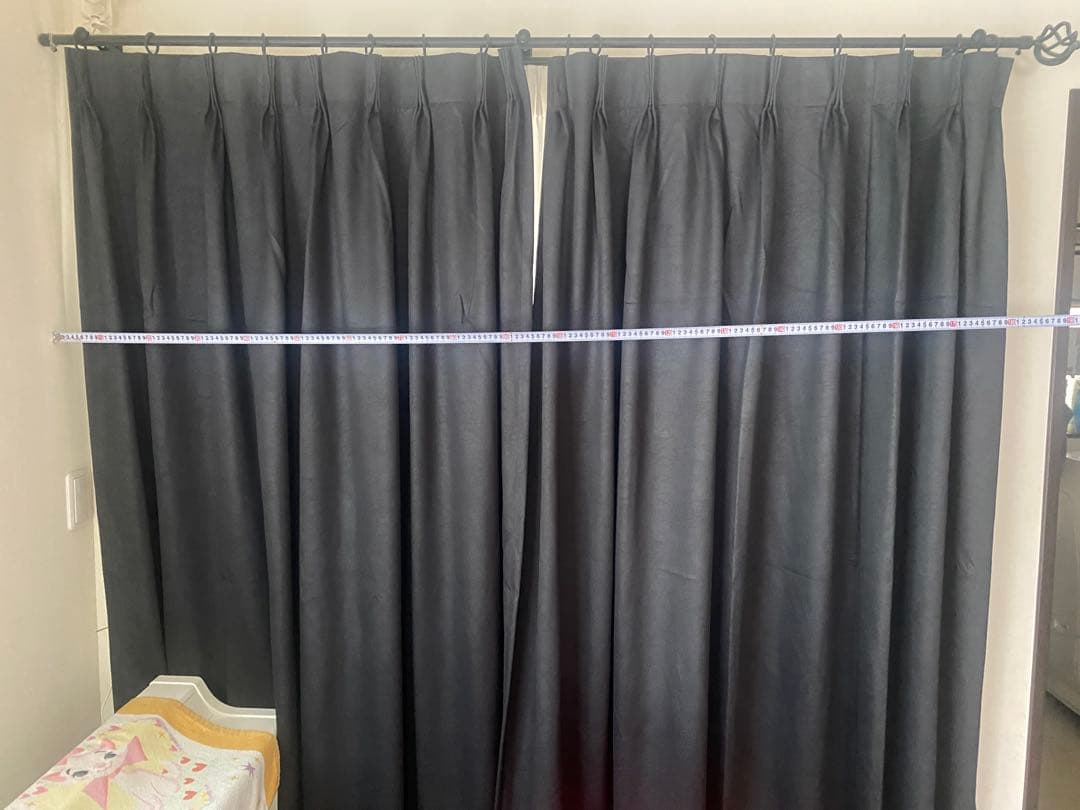 カーテンDo! 黒白ドレープカーテン