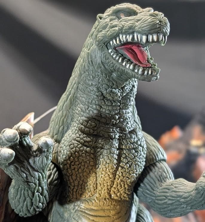 バーニングゴジラ＆ゴジラジュニア（バンダイ）タグ付ソフビフィギュア２体セット