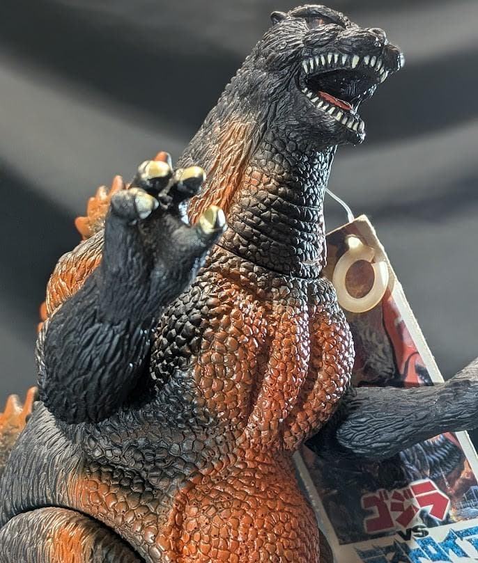 バーニングゴジラ＆ゴジラジュニア（バンダイ）タグ付ソフビフィギュア２体セット