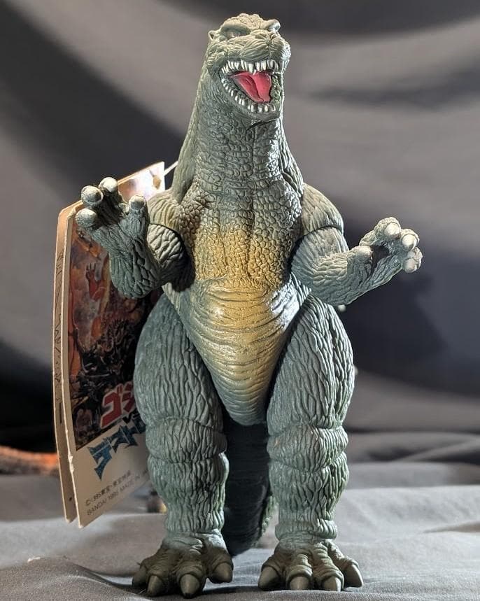 バーニングゴジラ＆ゴジラジュニア（バンダイ）タグ付ソフビフィギュア２体セット