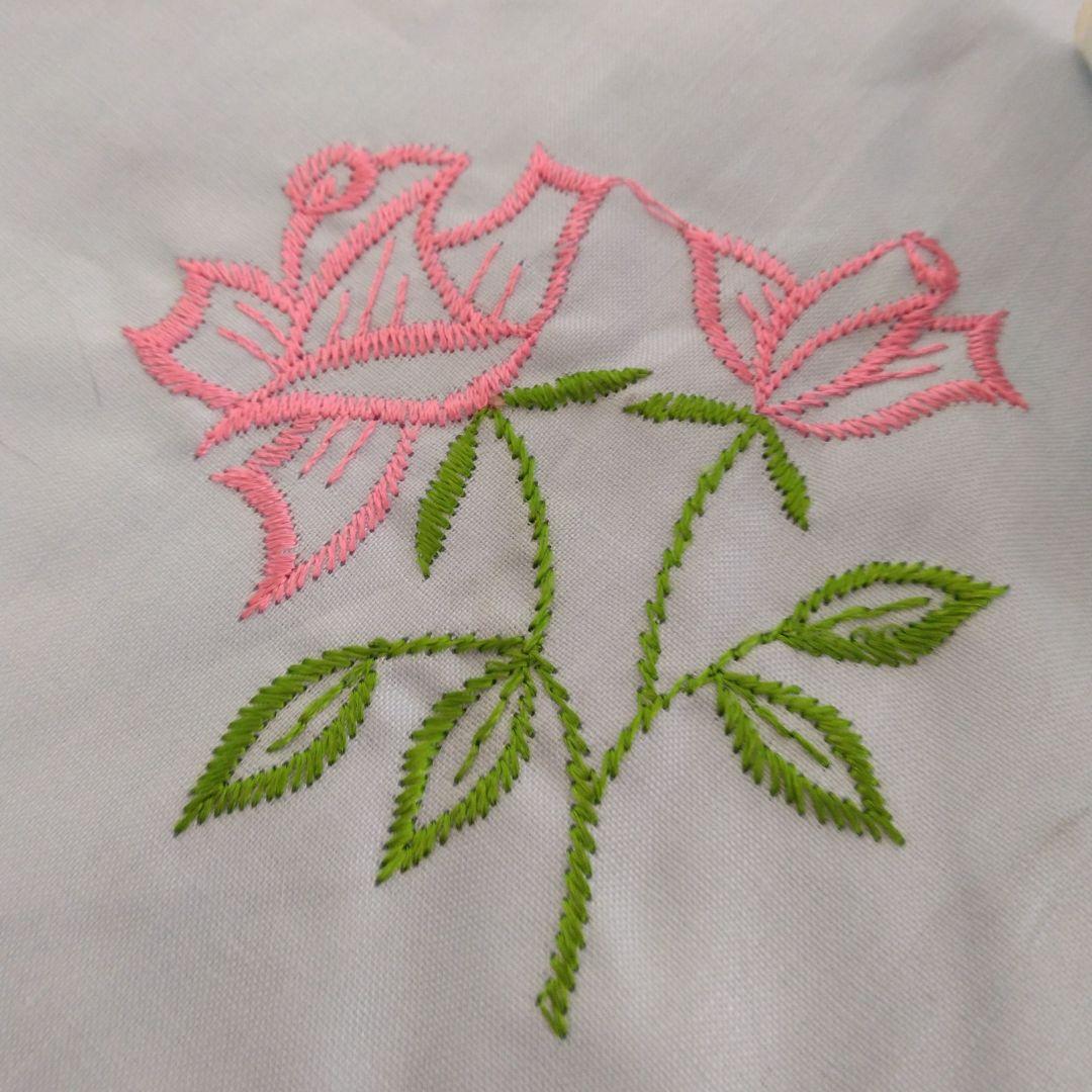 当時品昭和レトロ新品未使用座布団カバー同種ピンクと紫2枚&竹の模様1枚合計3枚