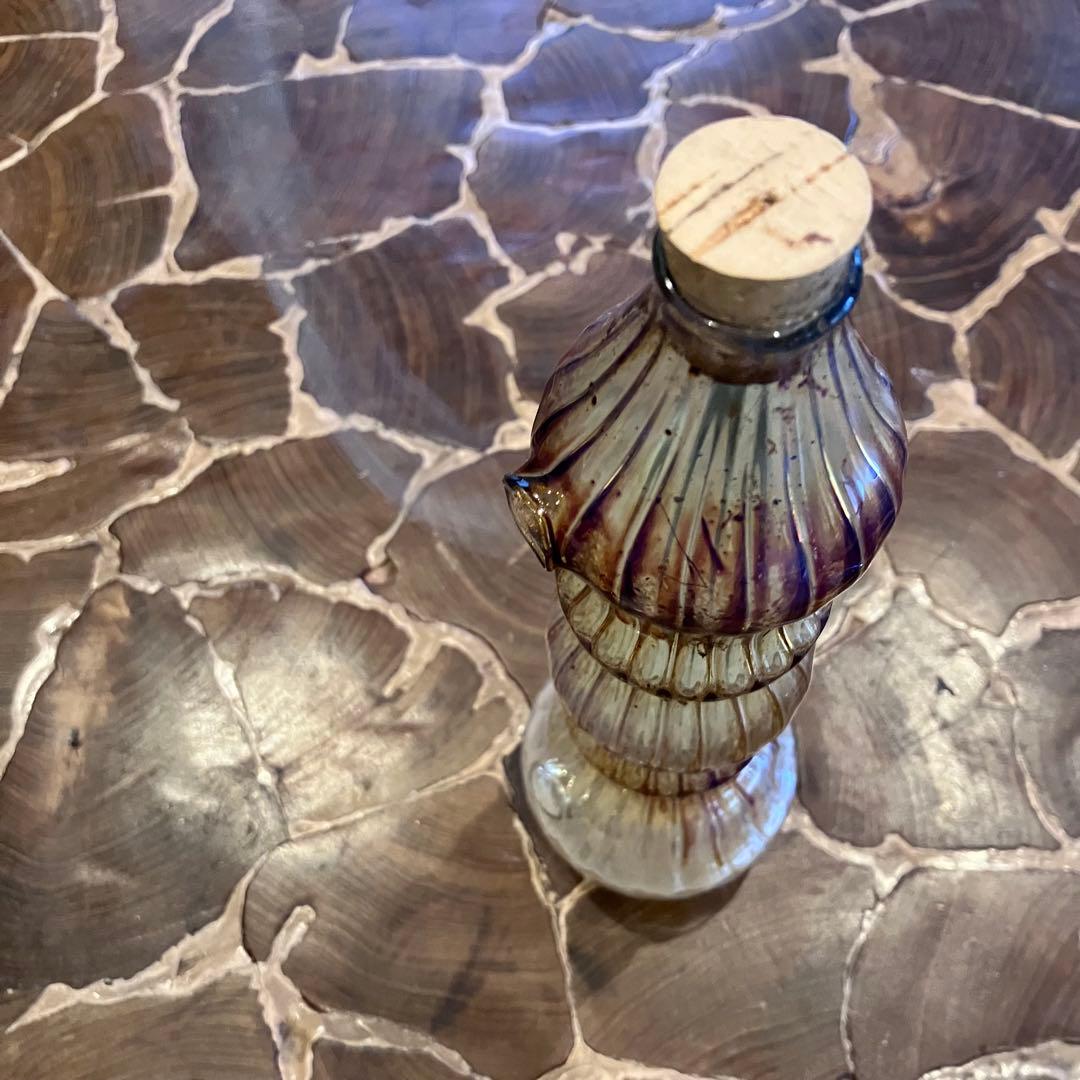 Xodas 元祖　ガラスインセンスバ-ナ- 置き型　お香付　ボロシリケイトガラス