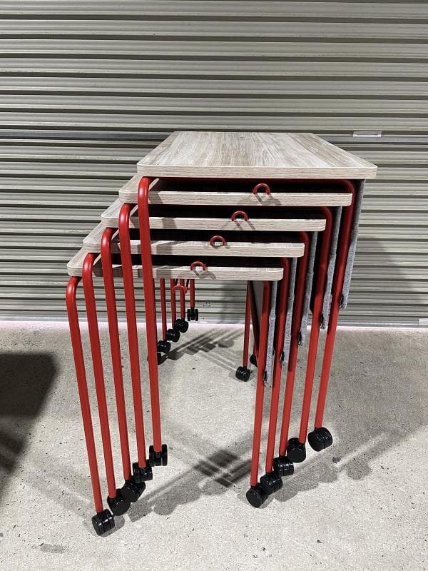 【美品】オカムラ　スプリント　MT40AB MHF9　5台　スタッキングテーブル