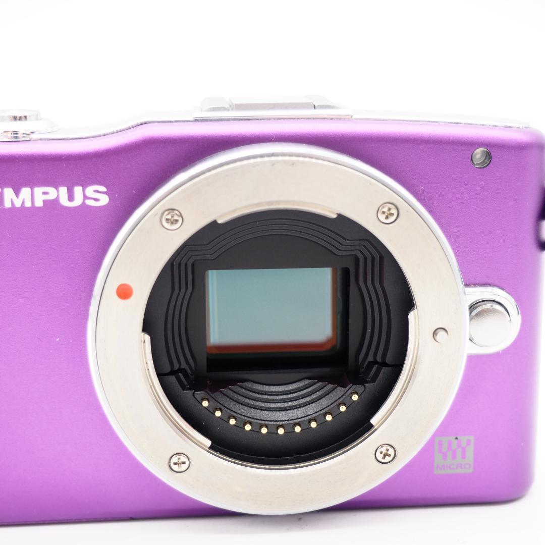 OLYMPUS ミラーレス一眼 PEN E-PM1 パープル